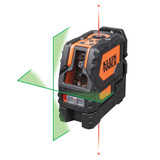 Klein KLE-93LCLG Laser Level Self-Leveling Green Cross-Line and Red Plumb Spot