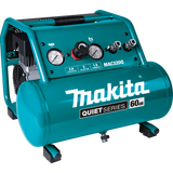 Makita MAK-MAC320Q Quiet Series 1-1/2 HP, 3 Gallon, Oil-Free, Electric Air Compressor