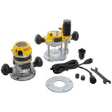 Dewalt DW618PK 12 AMP 2-1/4 HP Plunge- and Fixed-Base Variable-Speed Router Kit with 1/4-Inch and 1/2-Inch Collets