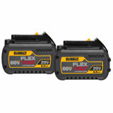 DEWALT DEW-DCB606-2  2 Pack - 20V/60V MAX Flex Volt 6.0 Ah Batteries