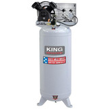 King Industrial KING-KC-6160V3  60Gallon, 6.5 Peak HP, 11.2 SCFM AT 90PSI, 2 Cylinder Air Compressor