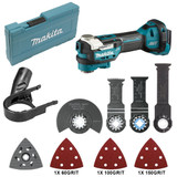 Makita MAK-DTM52ZX1 18V LXT Cordless Brushless Starlock Toolless Multi Tool with Accessory Kit