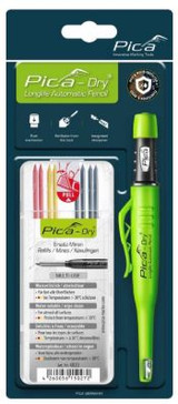 Pica-Marker PICA-30402 Pica Dry Longlife Auto Pencil / Basic Refill Set - 8pc